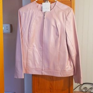 Pink Leather Jacket